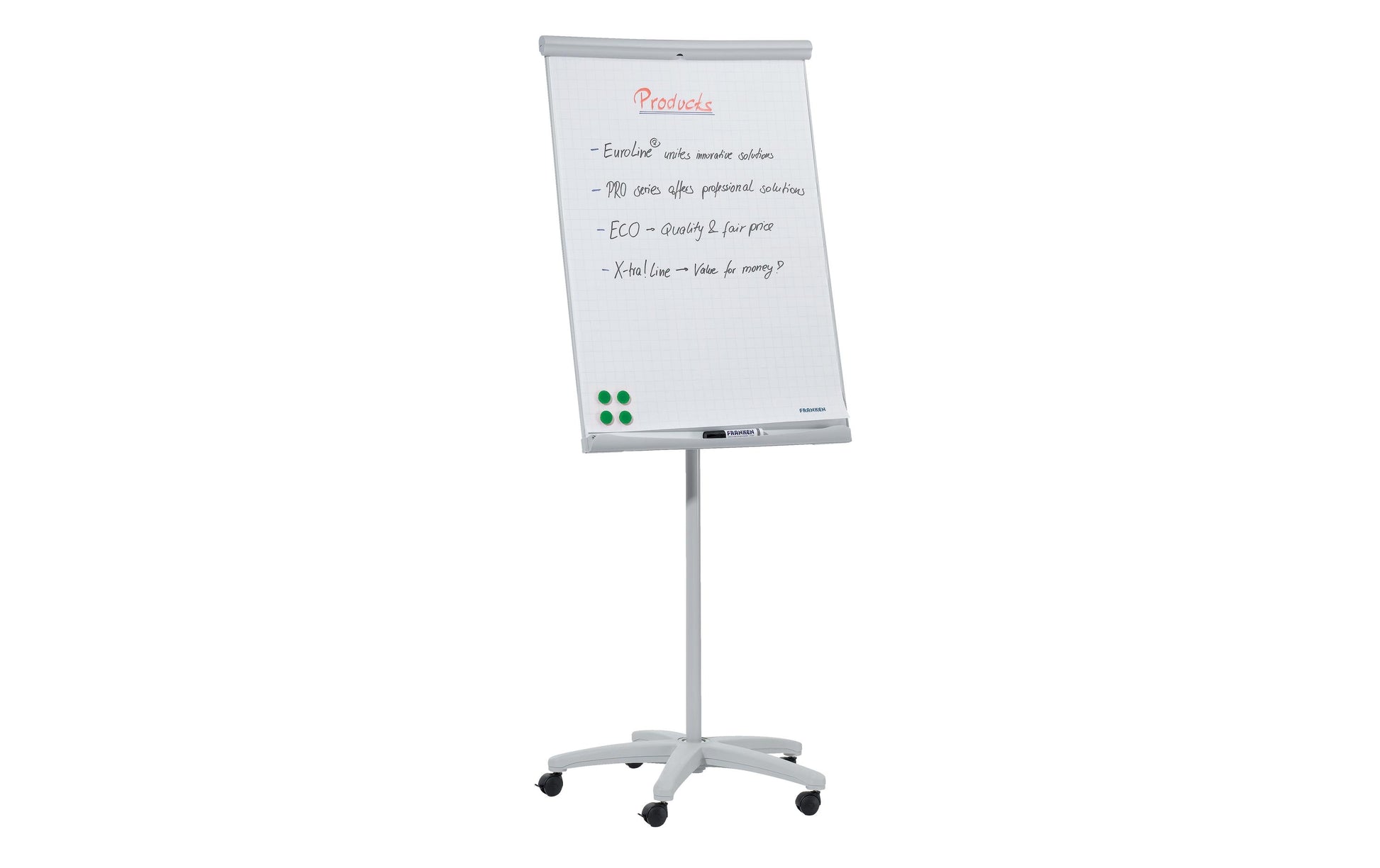 Franken Flipchart-Block U-Act Line Mobil – 70 × 100 cm, grau
