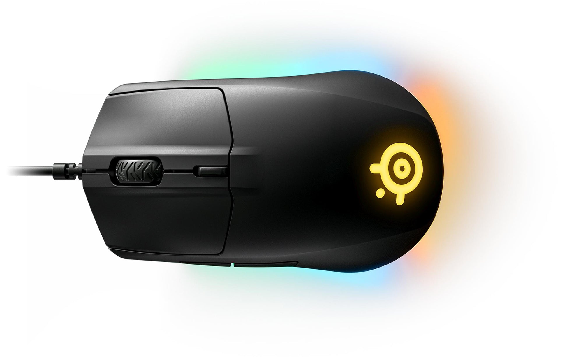 SteelSeries Rival 3 – Gaming-Maus – Kabelgebunden (USB‑A), 8500 DPI, RGB-Beleuchtung, rechts, Schwarz
