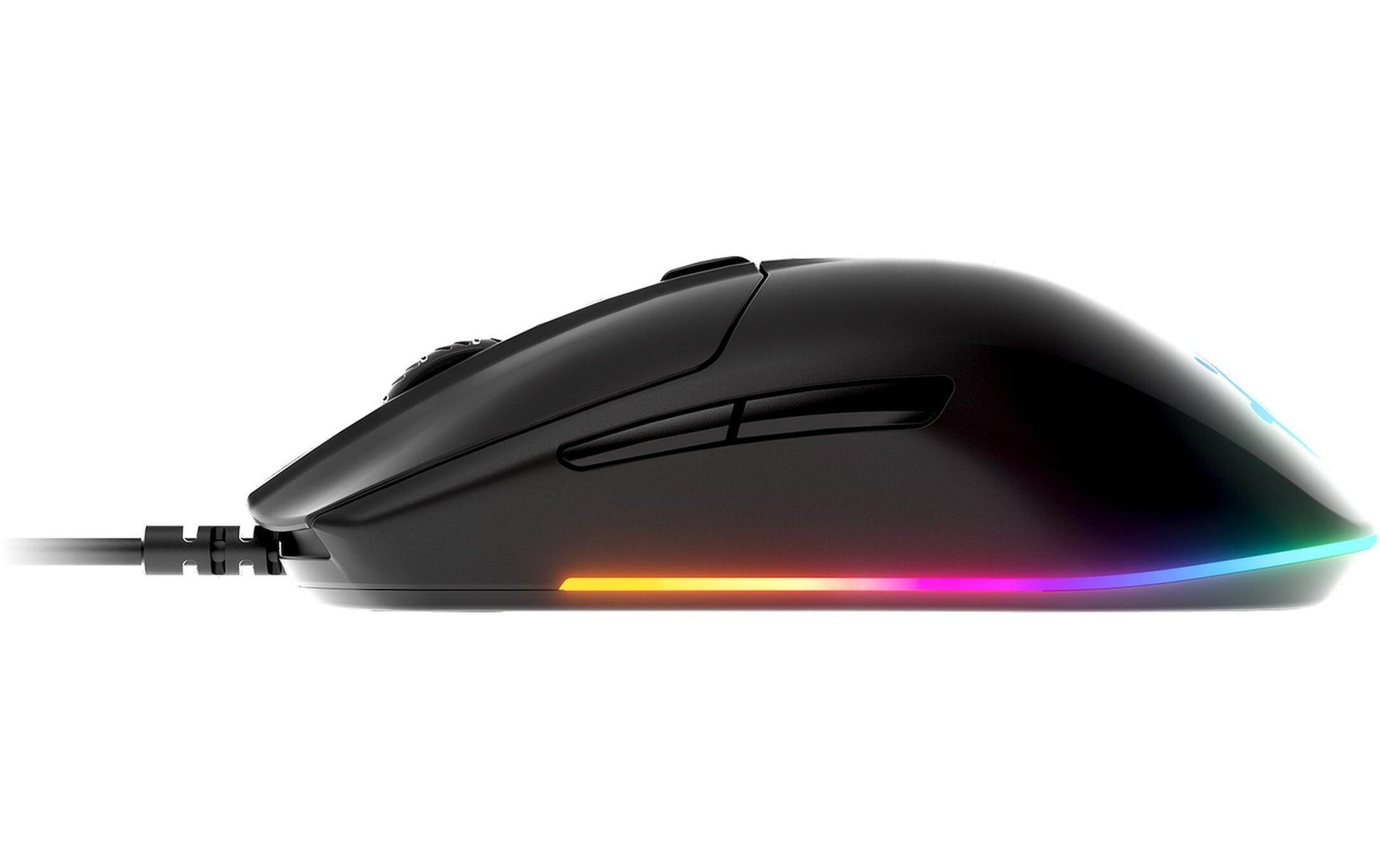 SteelSeries Rival 3 – Gaming-Maus – Kabelgebunden (USB‑A), 8500 DPI, RGB-Beleuchtung, rechts, Schwarz