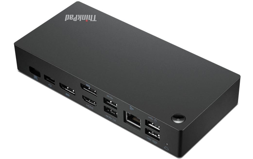 Lenovo Dockingstation – Thunderbolt 4, 2× DP, 1× HDMI, 4× USB-A, 1× USB-C, 100 W PD, GbE, für Windows