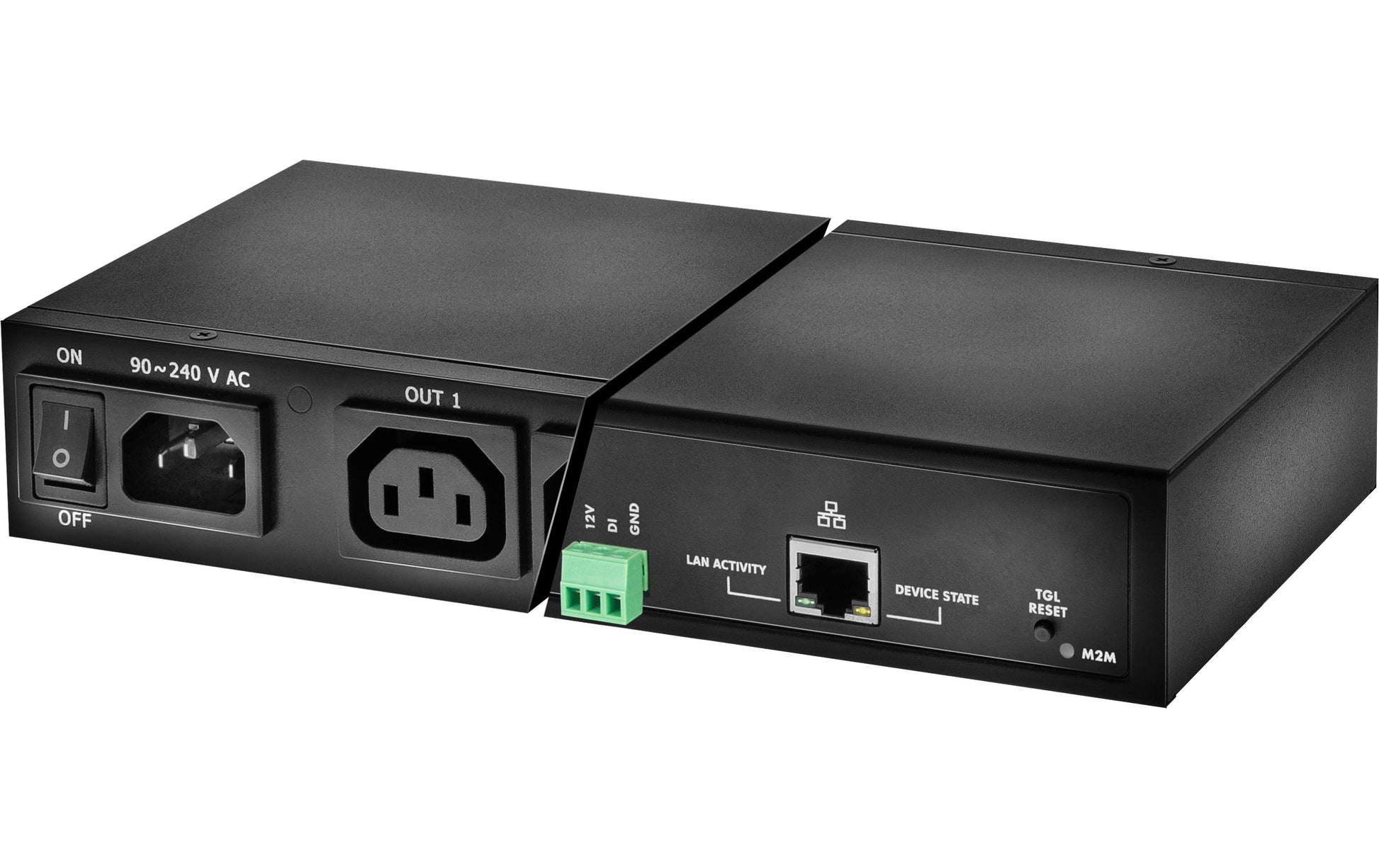 NETIO PowerPDU 4KS CH – IP-Steckdosenleiste, 4× IEC C13, mit Schalter, Meteringfunktion, 1,8 m, Stecker C14