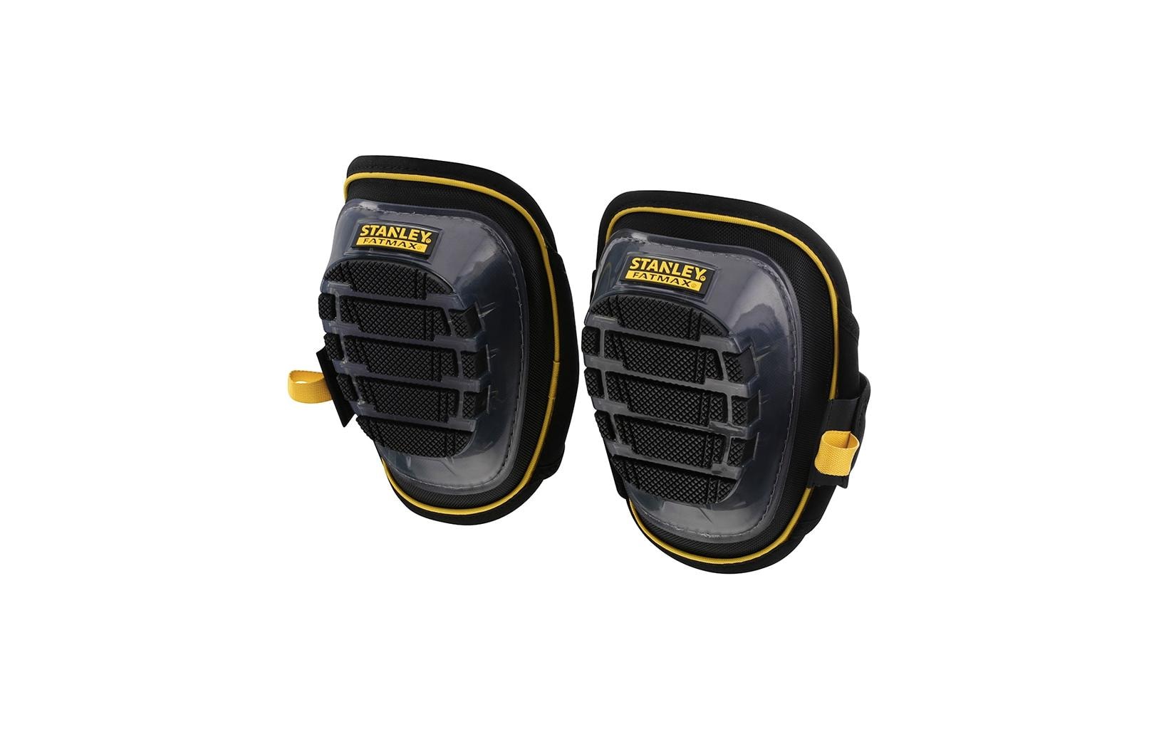 Stanley FatMax Gel-Knieschützer – Universalgrösse – Gel/Nylon/Gummi, Gelb/Schwarz, Klettverschluss