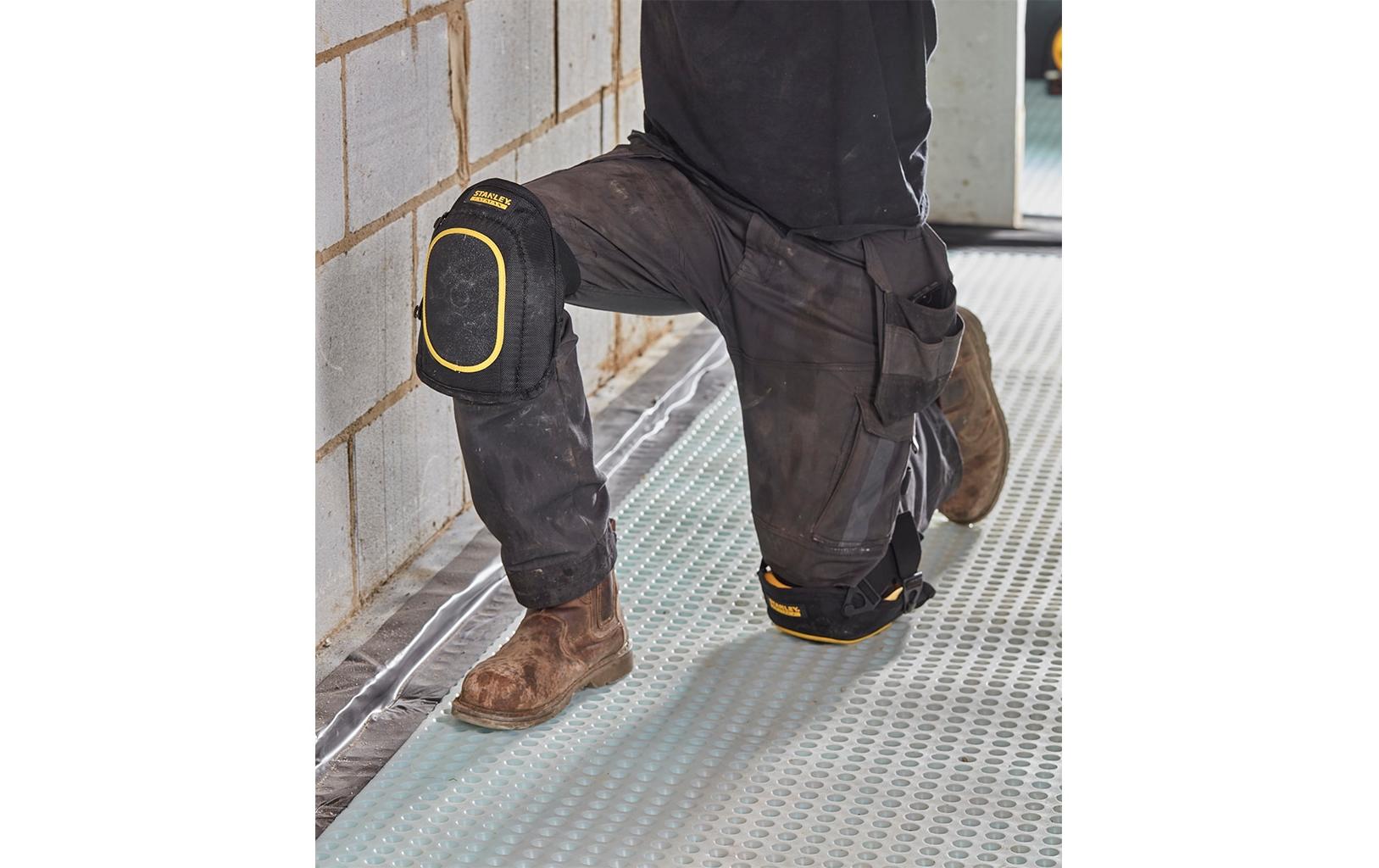 Stanley Knieschützer FatMax – Universalgrösse – Schwarz, 1680D Nylon, Schnallenverschluss