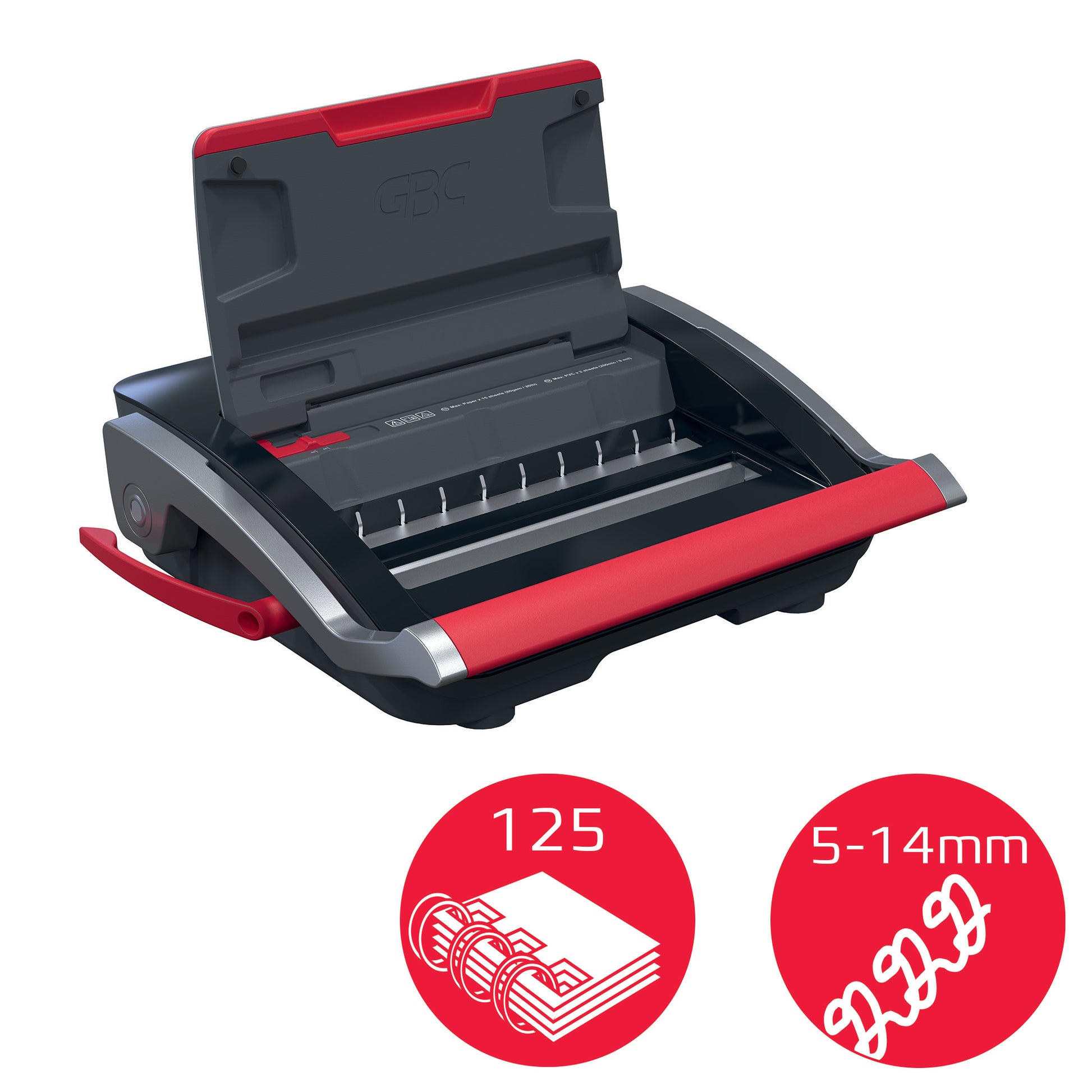 GBC WireBind WB15 Bindegerät – Drahtbindung, für 34 Löcher, A4, 15 Blatt