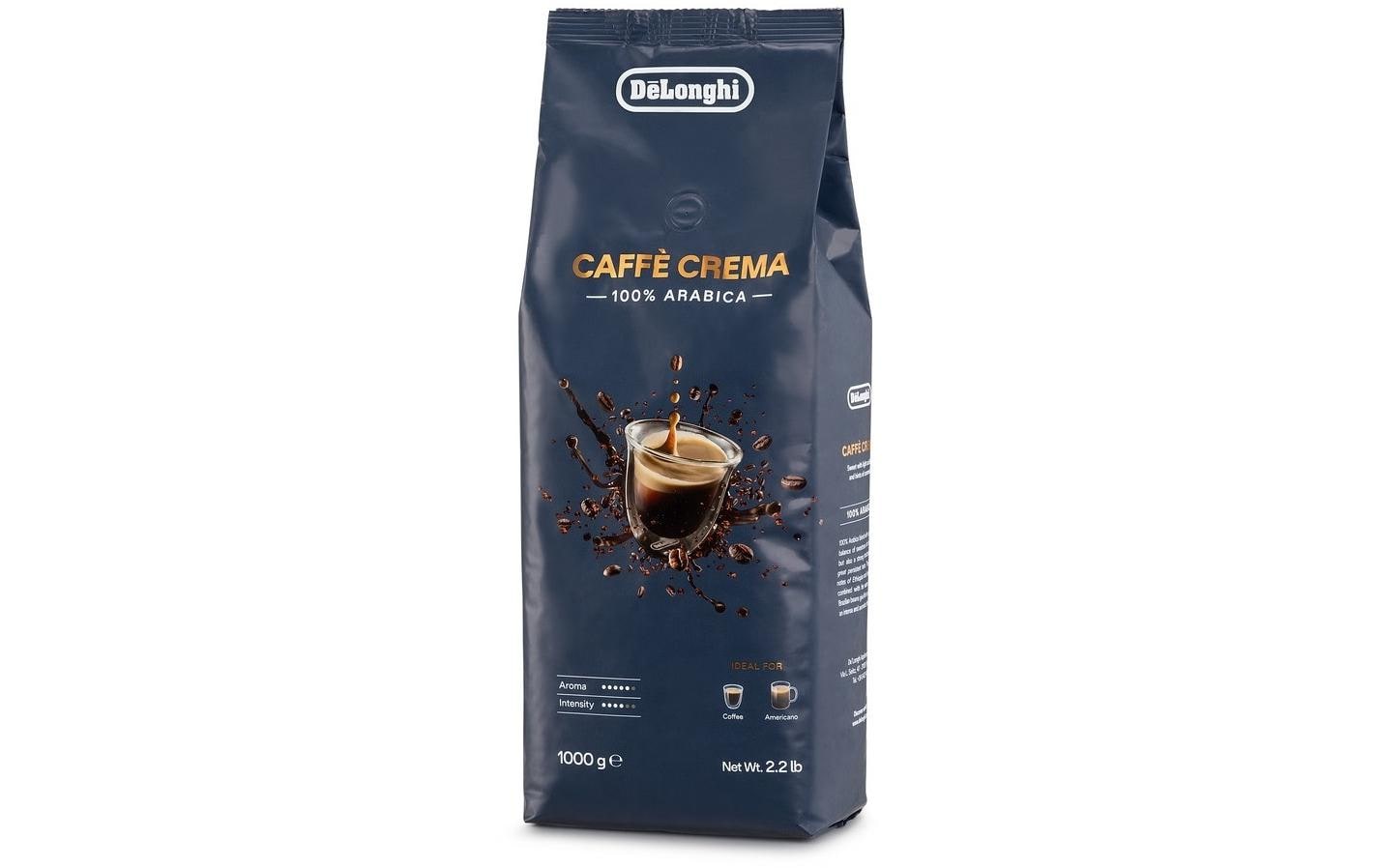 De’Longhi De'Longhi Café Crème – Kaffeebohnen – 100% Arabica, Intensität 4, 1 kg