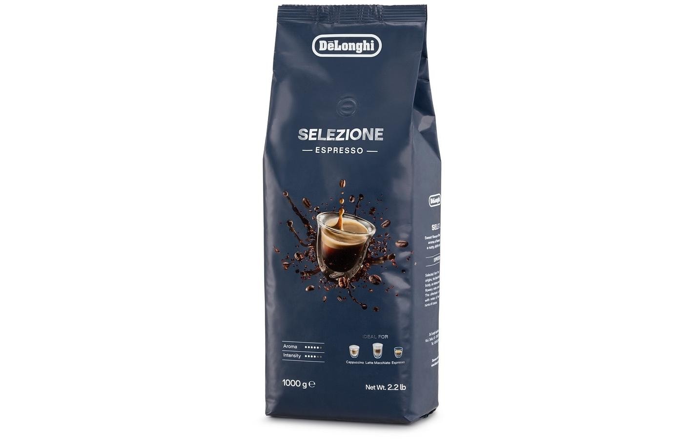 De’Longhi De'Longhi Kaffeebohnen Selezione – 1 kg – Arabica/Robusta – Intensität 4