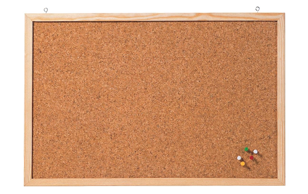 Franken Pinnwand – Kork, Holzrahmen – 120 × 80 cm
