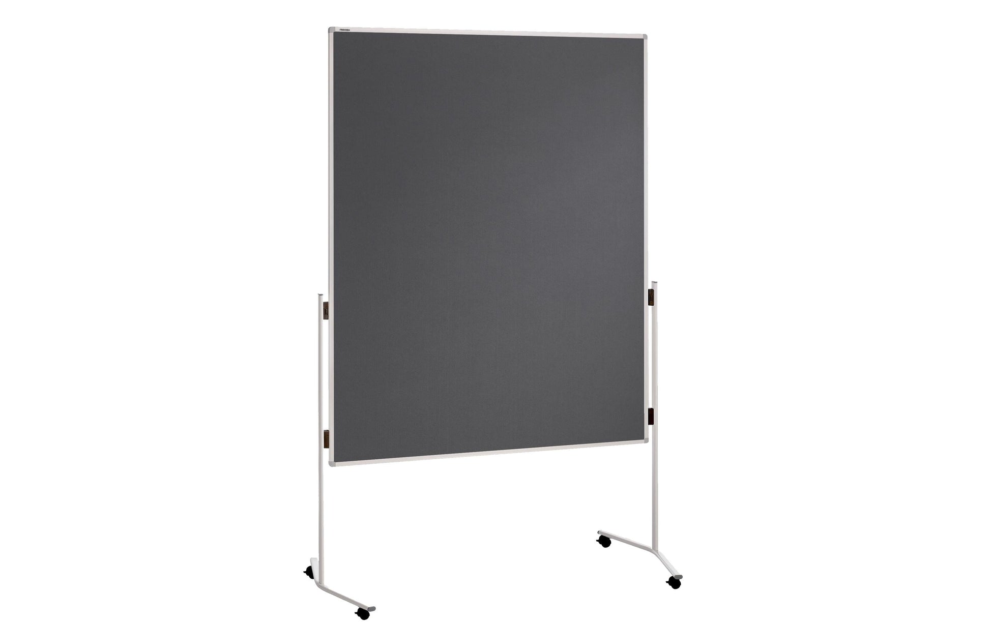 Franken Pinnwand – Filz, Alurahmen – 120 × 150 cm, Grau, ECO