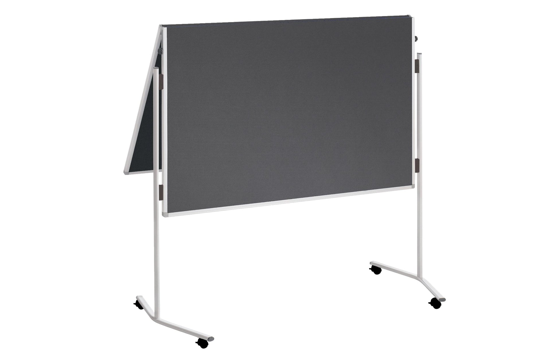 Franken Pinnwand – Filz, Alurahmen – 120 × 75 cm, Grau, ECO