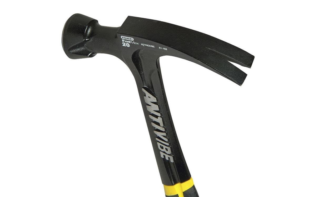 Stanley FatMax Klauenhammer AntiVibe – 325 × 35 × 130 mm, Gummigriff