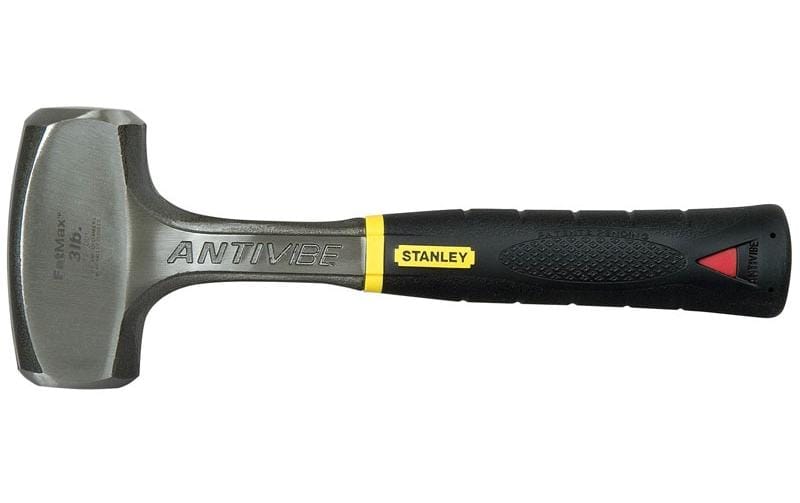Stanley FatMax AntiVibe Fäustel – Kopfgewicht 1,3 kg, Gummigriff, Schwarz