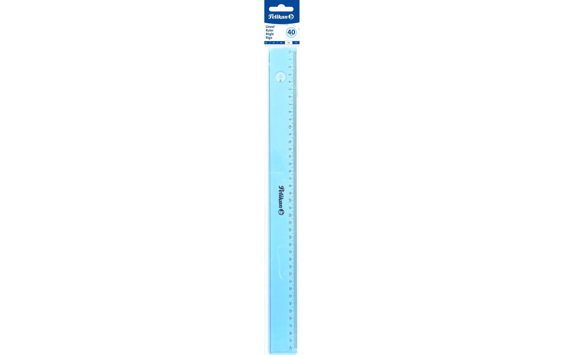 Pelikan Lineal – Acryl – 40 cm – Tuschekante – Blau