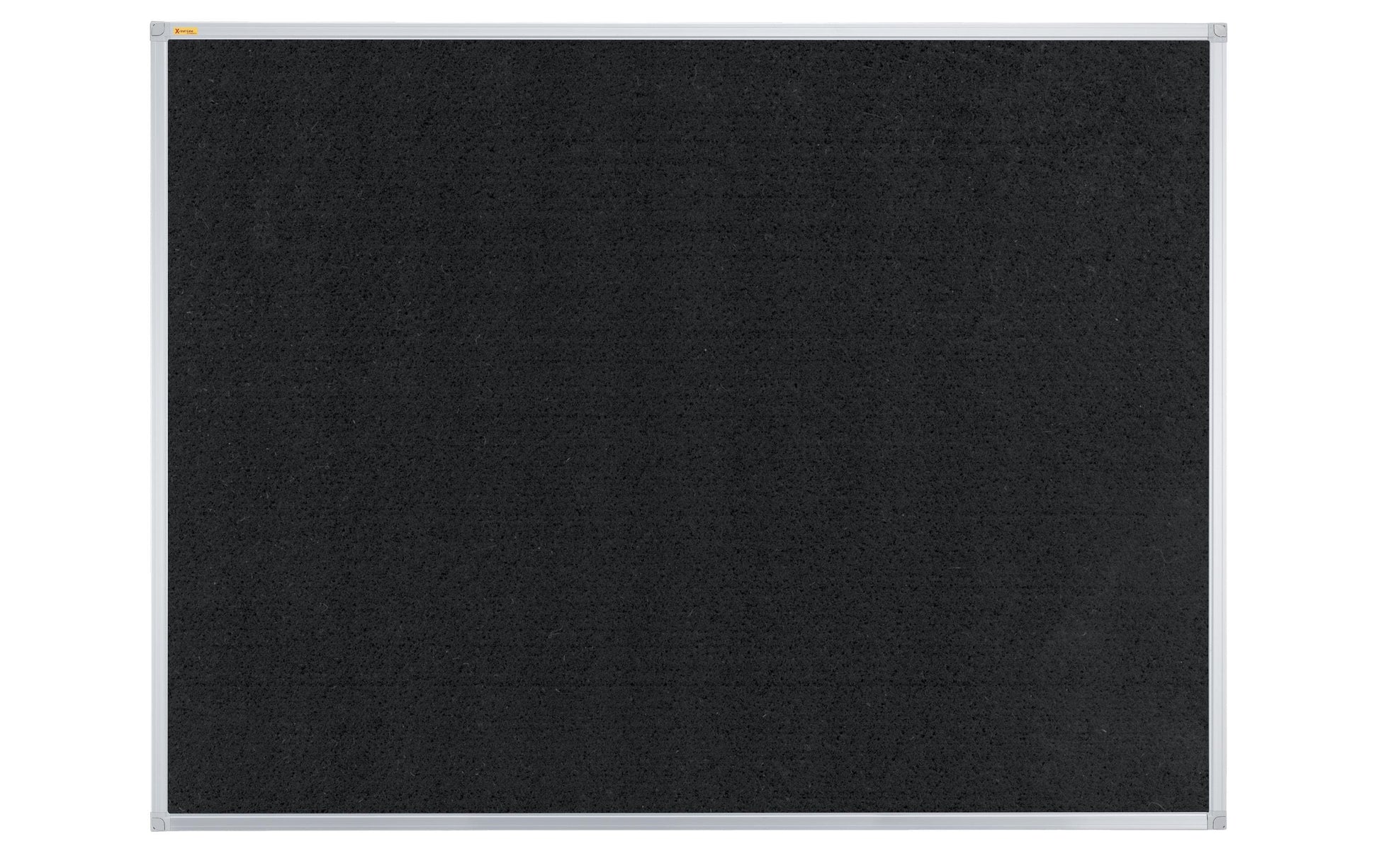 Franken Pinnwand – Filz, Alurahmen – 180 × 90 cm, Schwarz, X-tra Line