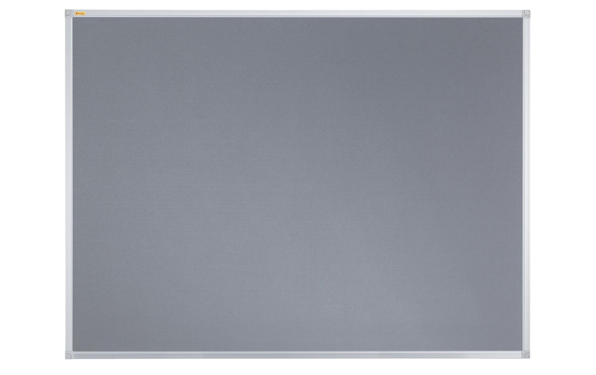 Franken Pinnwand – Filz, Alurahmen – 120 × 90 cm, Grau, X-tra Line