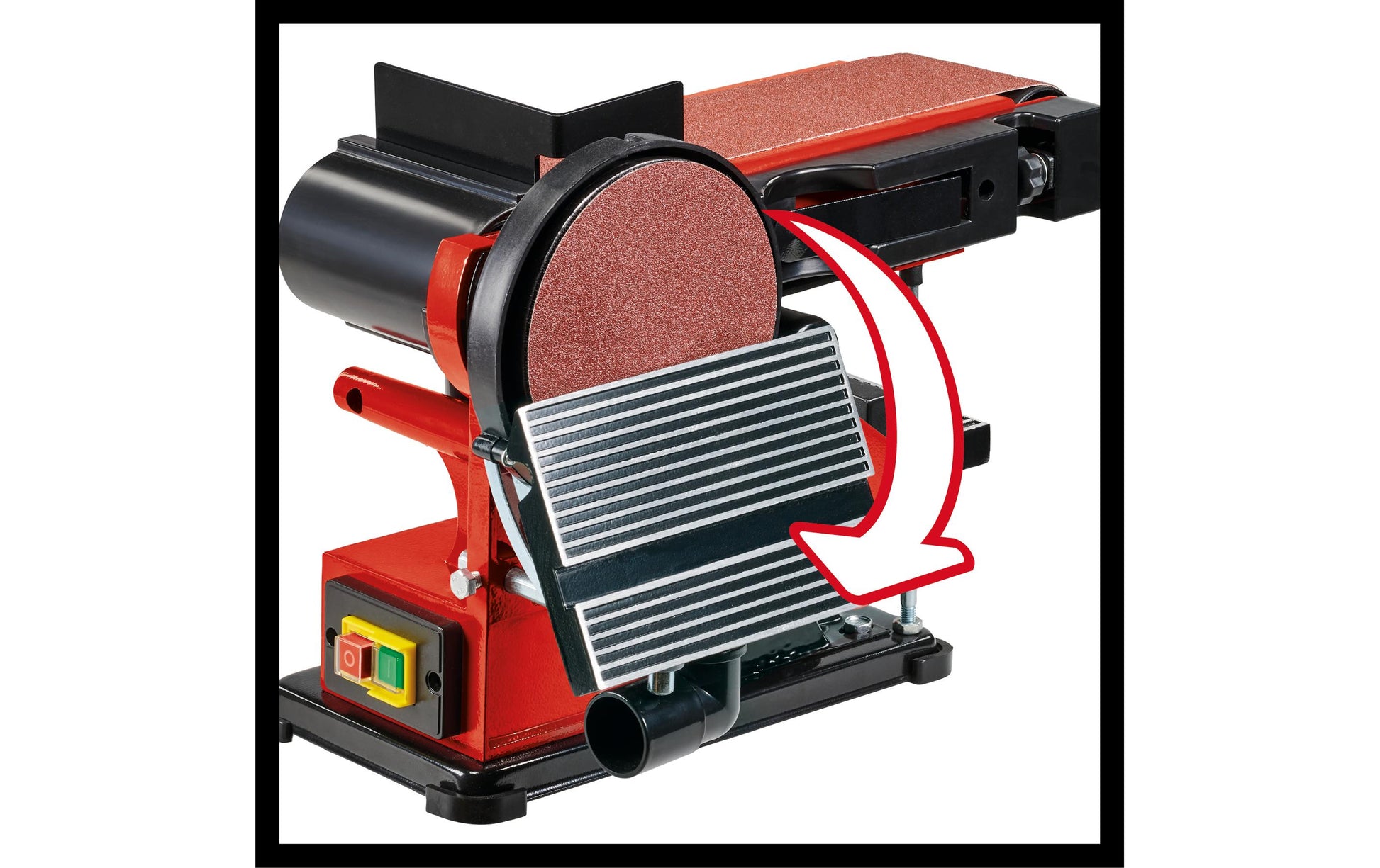 Einhell Stand-Band-Tellerschleifer TC-US380 – 300 W – Schleifteller, 100 × 914 mm