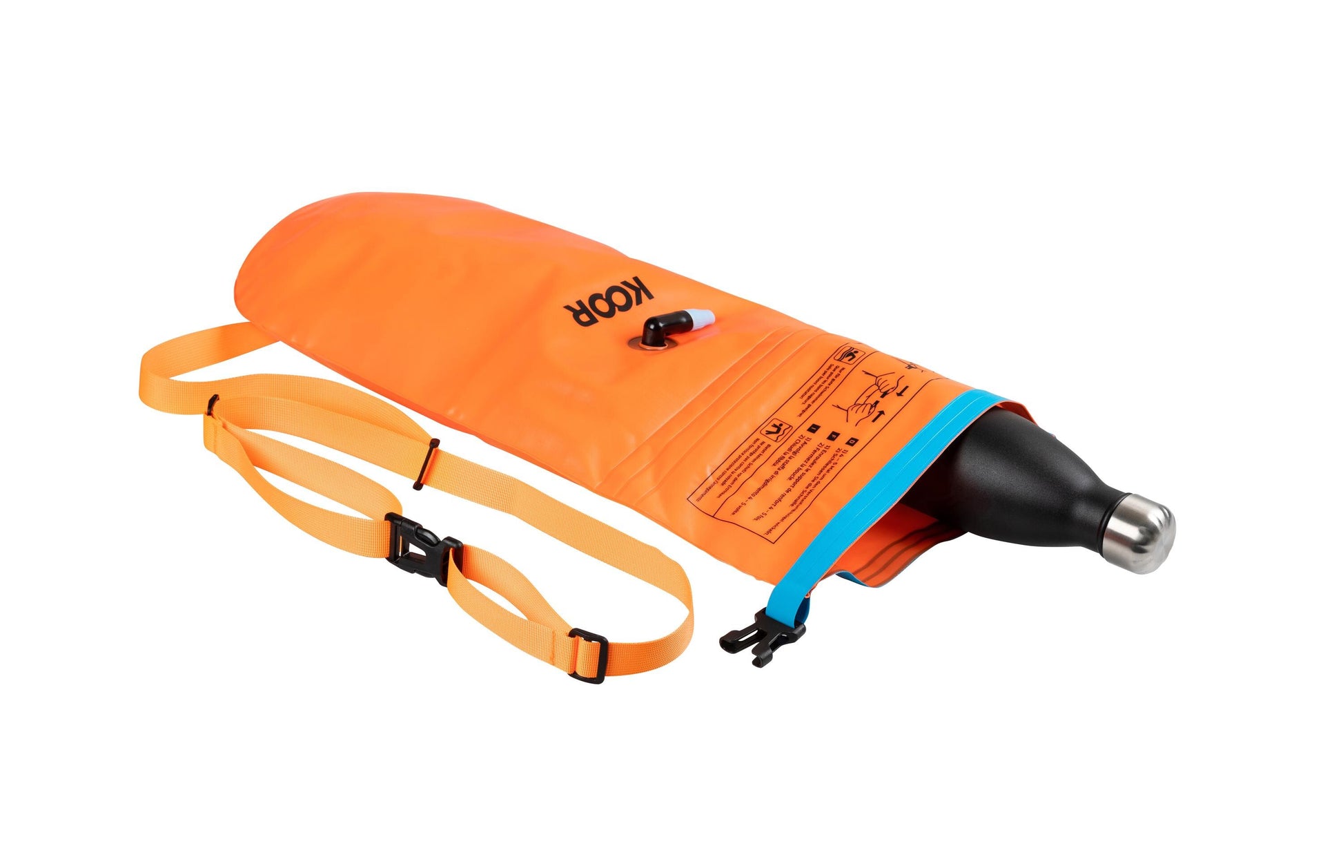 KOOR Schwimmboje – wasserfest – 15 l – orange – PVC