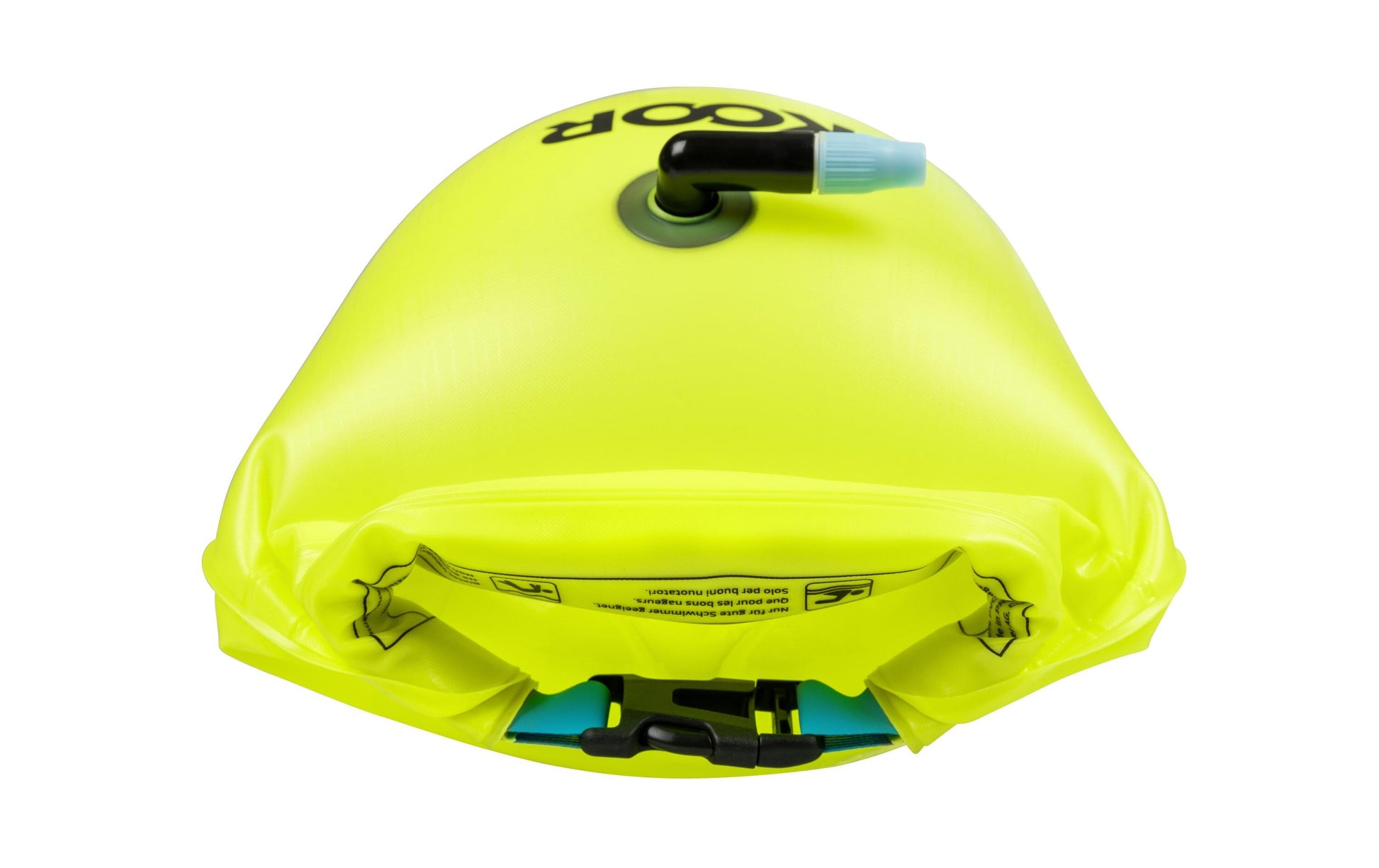 KOOR Schwimmboje – wasserfest – 15 l, Ø 280 mm, H 610 mm – gelb – PVC