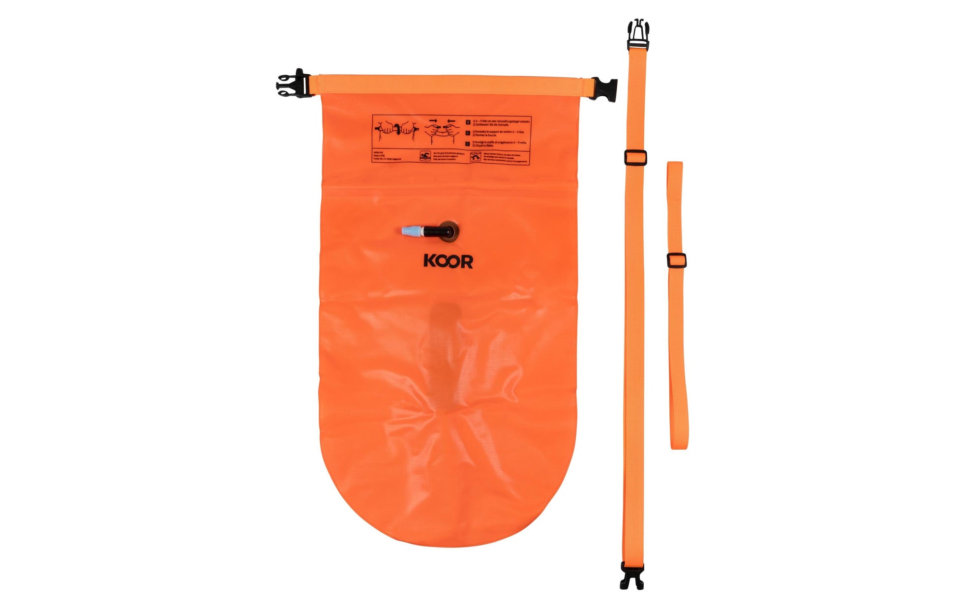 KOOR Schwimmboje – wasserfest – 20 l – orange – PVC
