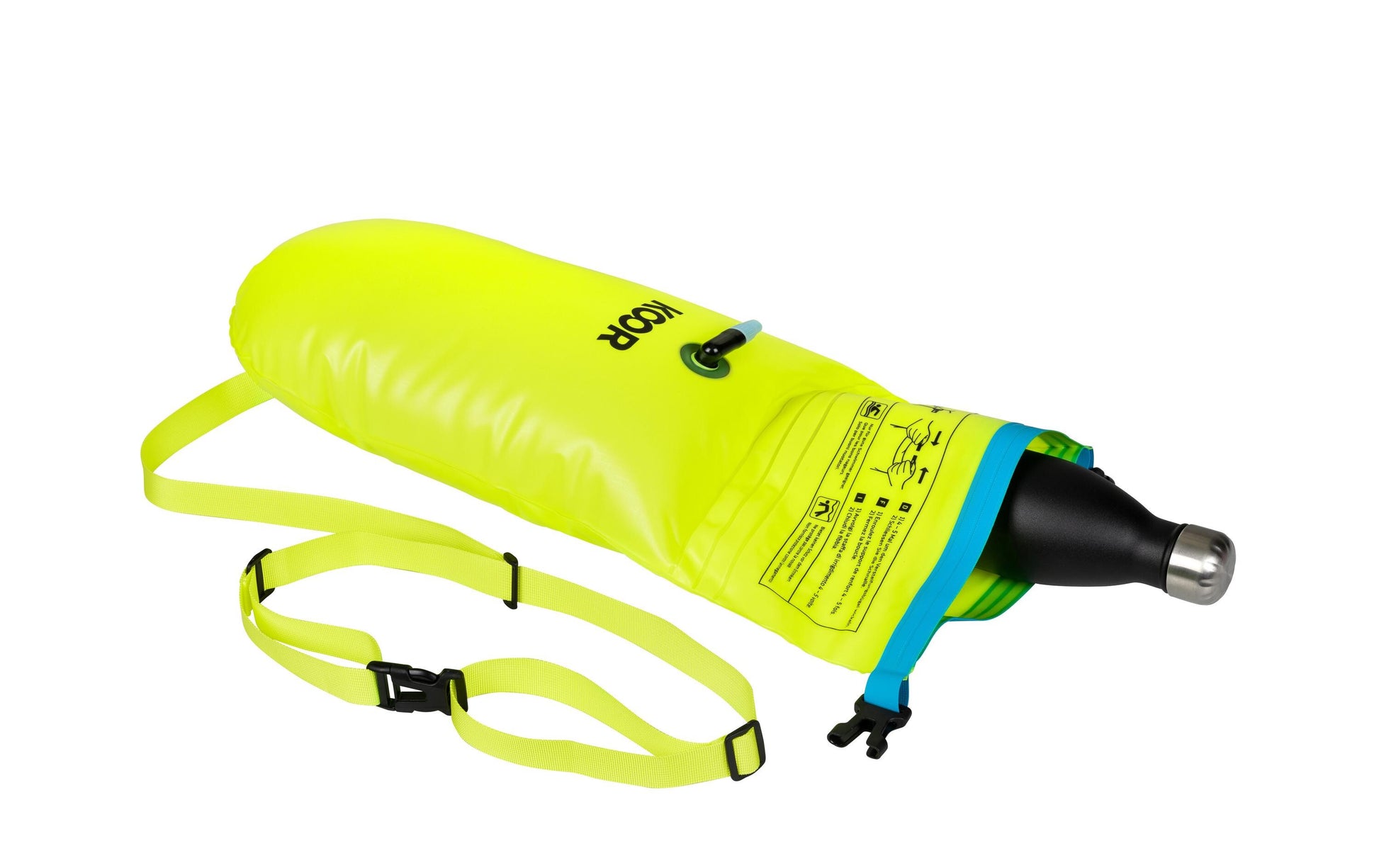 KOOR Schwimmboje – wasserfest – 15 l, Ø 280 mm, H 610 mm – gelb – PVC