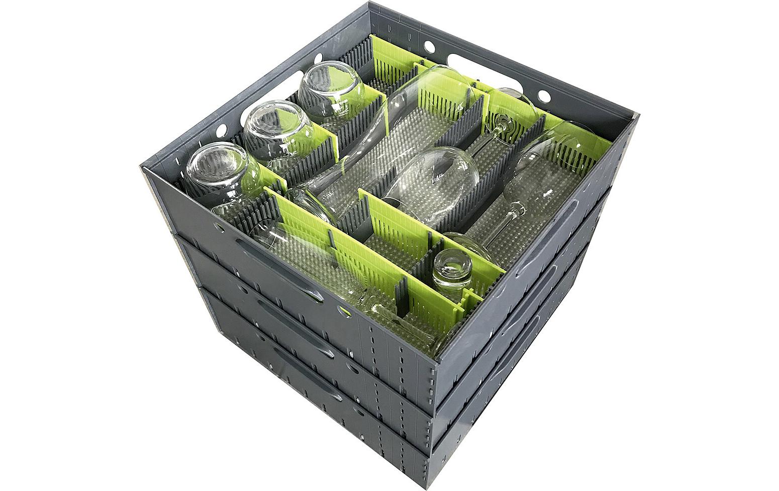 purVario Aufbewahrungsbox – Kunststoff – Anthrazit – 340 × 360 × 340 mm – 3er Set