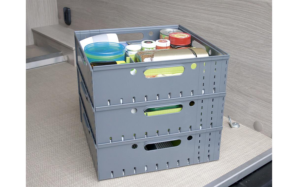 purVario Aufbewahrungsbox – Kunststoff – Anthrazit – 340 × 360 × 340 mm – 3er Set