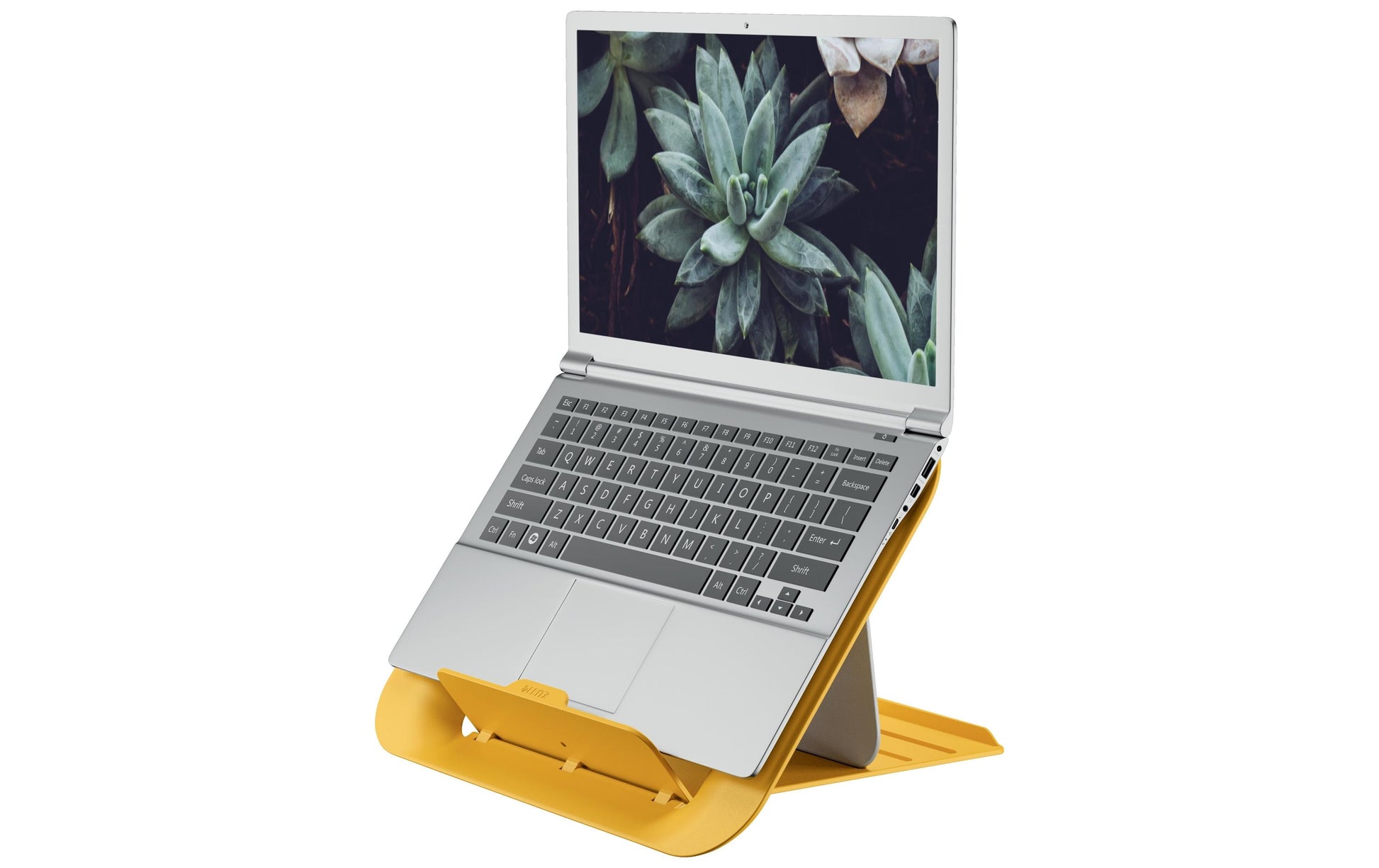 Leitz Ergo Cosy Notebookhalter – für Notebooks 13–17", Kunststoff, Warmgelb