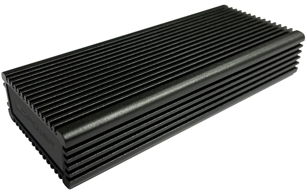 LC-Power LC-M2-C-MULTI-RGB – 1-Bay externes SSD-Gehäuse – USB 3,2 Gen 2 (10 Gbit/s), für M.2 NVMe/SATA