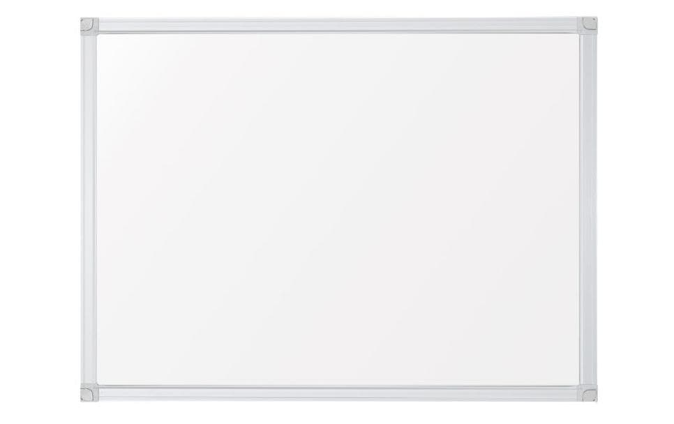 Franken Whiteboard – 180 × 120 cm, Emaille, magnetisch, Aluminiumrahmen, Wandmontage, inkl. Montageset