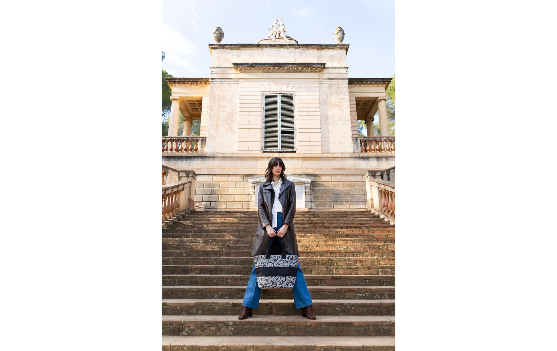 Reisenthel Stofftasche, Polyester, Motiv Barock Marmor, 500×350×165 mm
