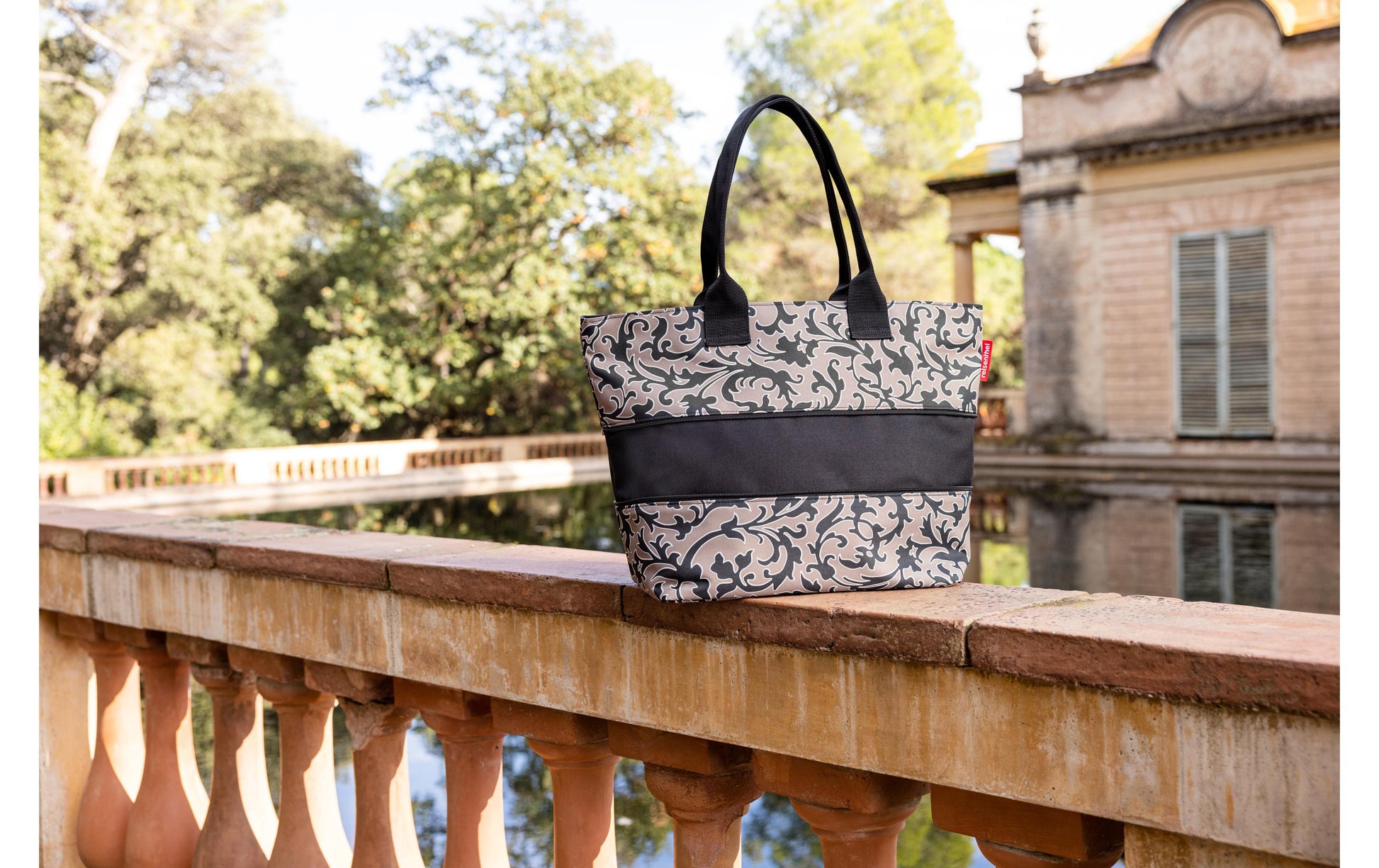 Reisenthel Stofftasche, Polyester, Motiv Barock Marmor, 500×350×165 mm