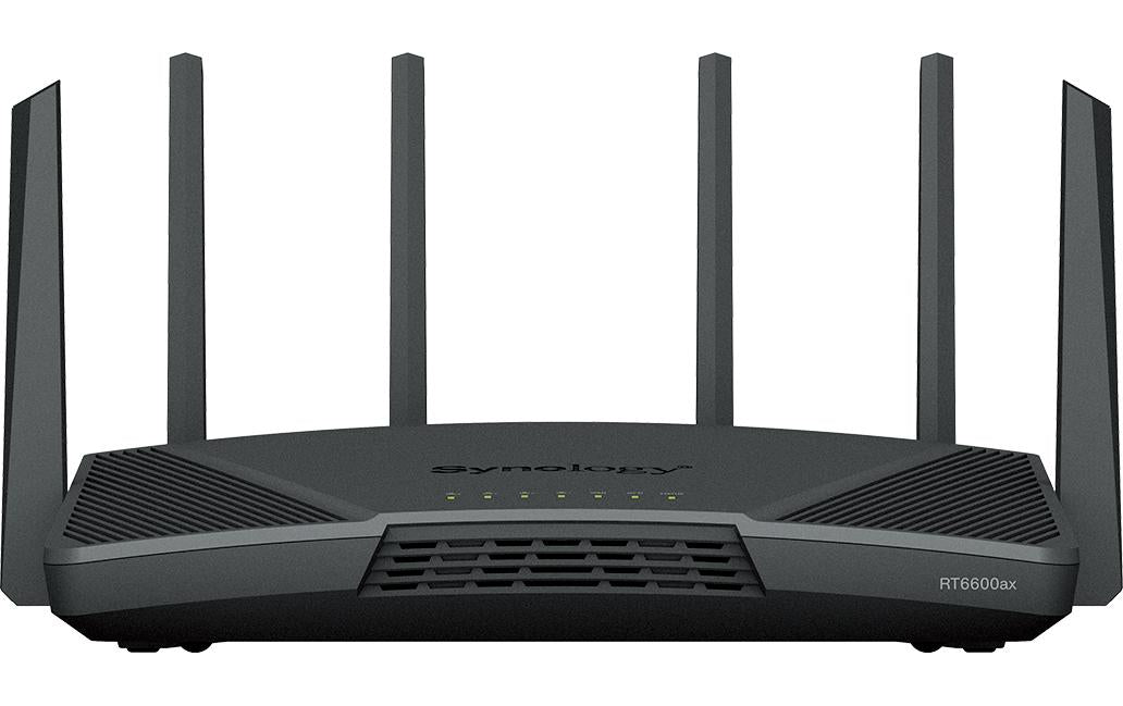 Synology RT6600ax – WLAN-Router – Wi-Fi 6E Tri-Band (2,4/5/5 GHz), 4,8 Gbit/s, 2.5GbE