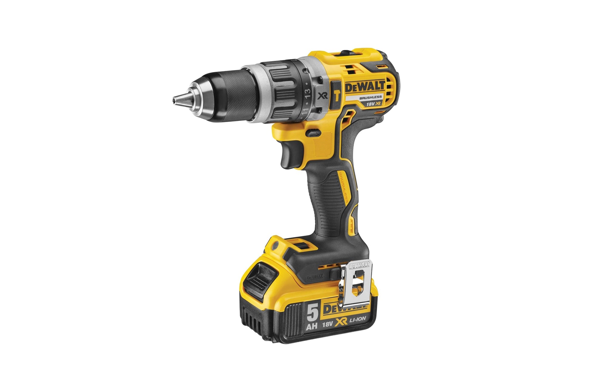 DeWalt Schlagbohrschrauber DCD796P2 – 18 V (XR) – Schnellspannbohrfutter – mit Akku, Ladegerät & Koffer