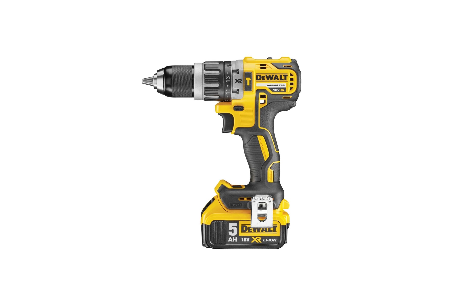 DeWalt Schlagbohrschrauber DCD796P2 – 18 V (XR) – Schnellspannbohrfutter – mit Akku, Ladegerät & Koffer