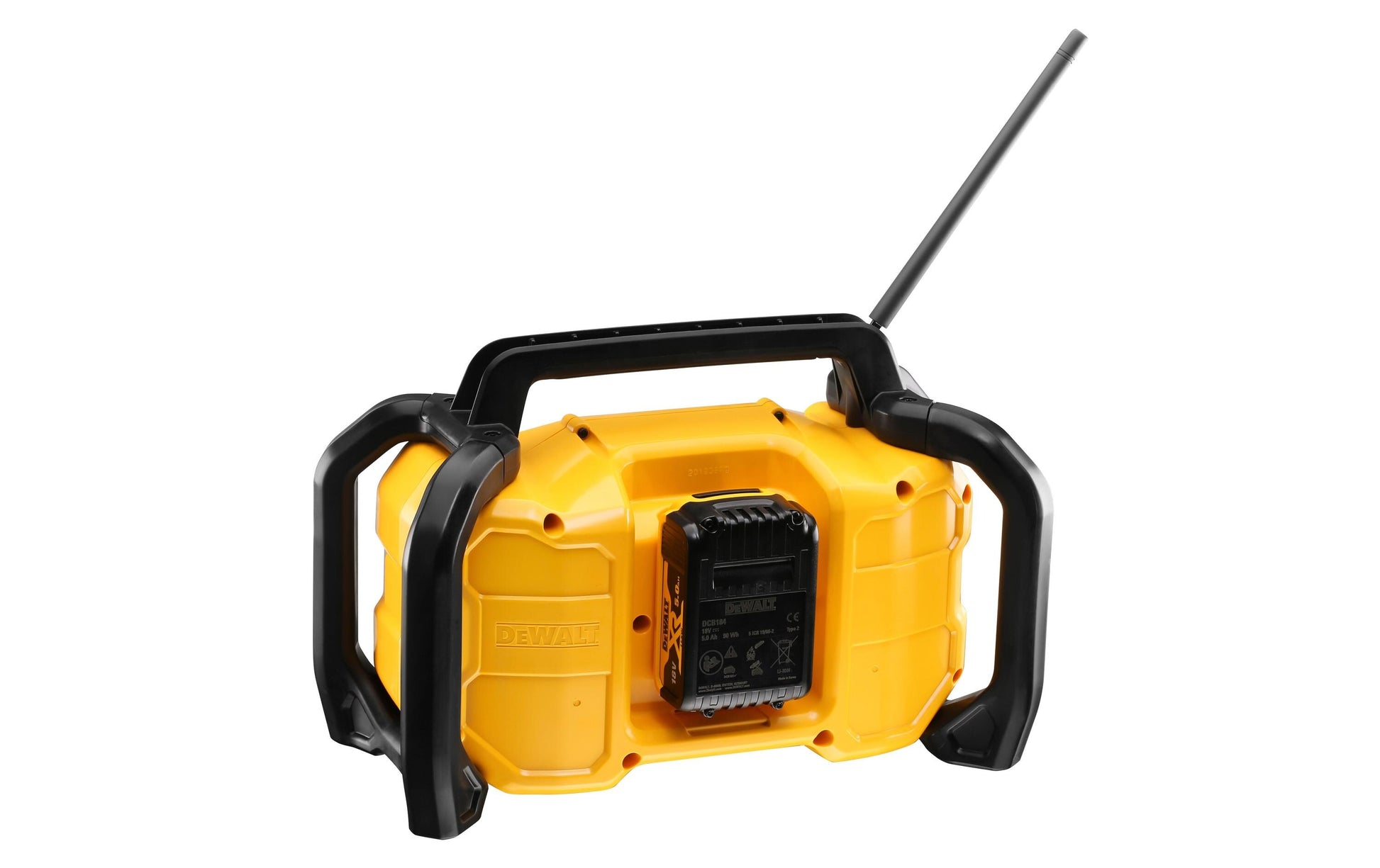 DeWalt DCR029-QW Solo – Tragbares DAB+ Radio, IP54, für XR 18 V – Schwarz/Gelb
