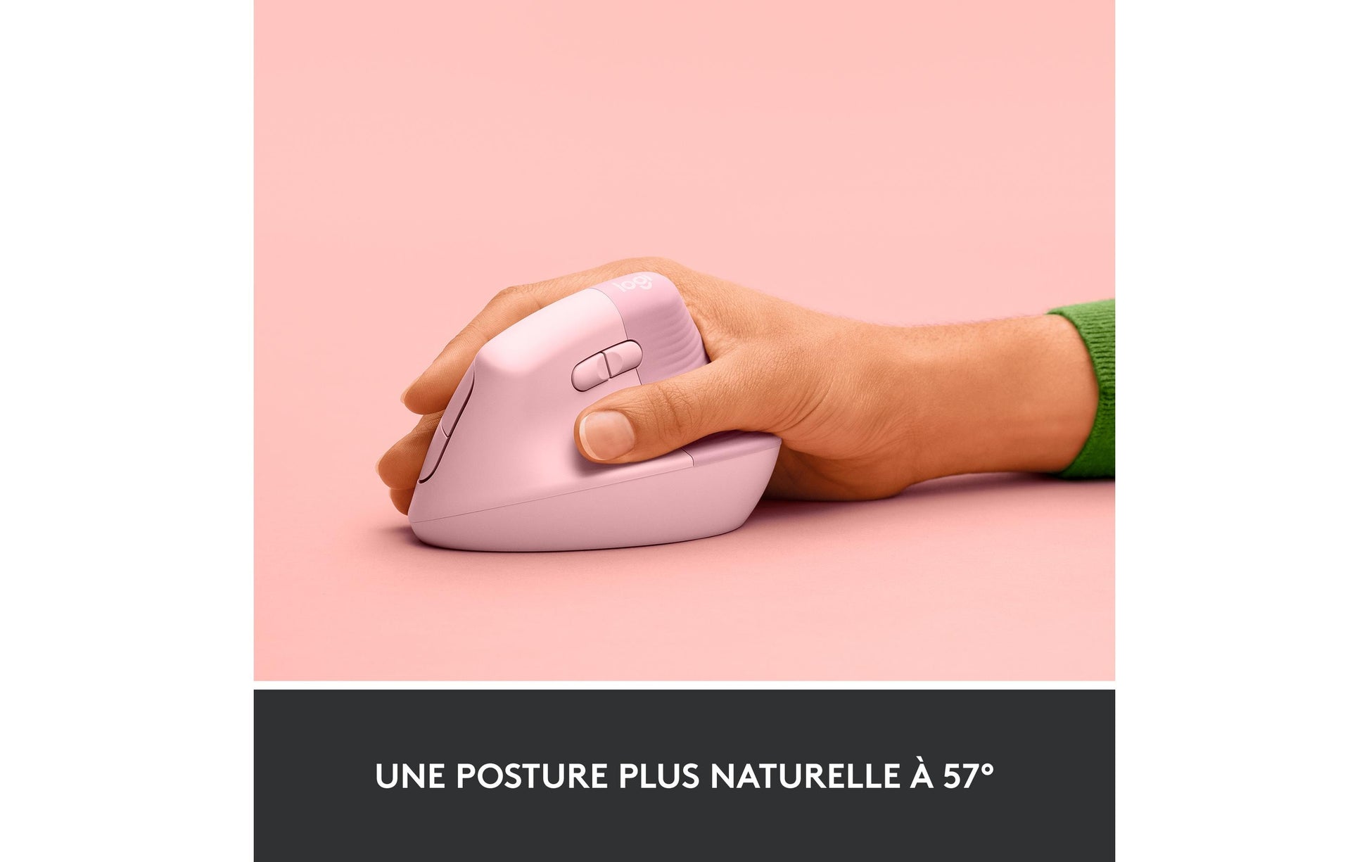 Logitech Lift Rose/Dark Rose (EMEA) Ergonomische Maus