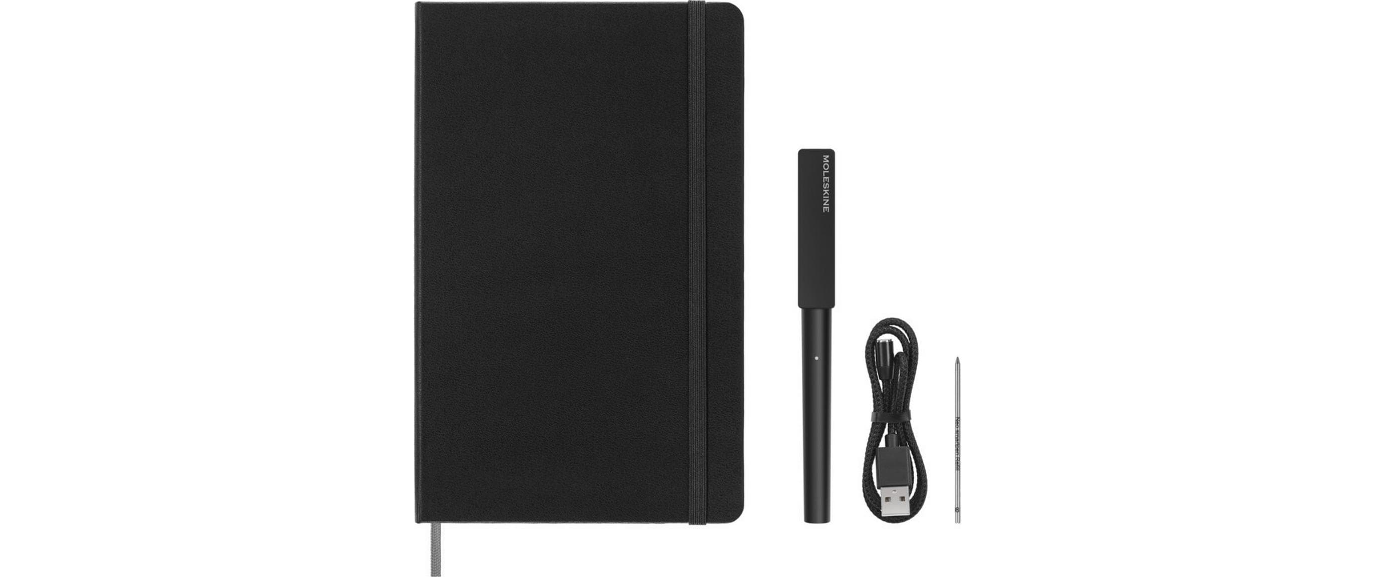 Moleskine Notizbuch, 130 × 210 mm, liniert, gebunden, Hardcover, 176 Seiten – schwarz