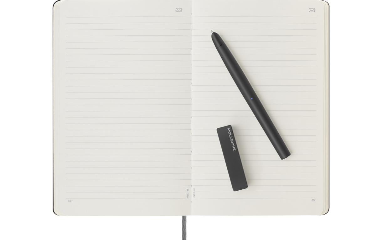 Moleskine Notizbuch, 130 × 210 mm, liniert, gebunden, Hardcover, 176 Seiten – schwarz