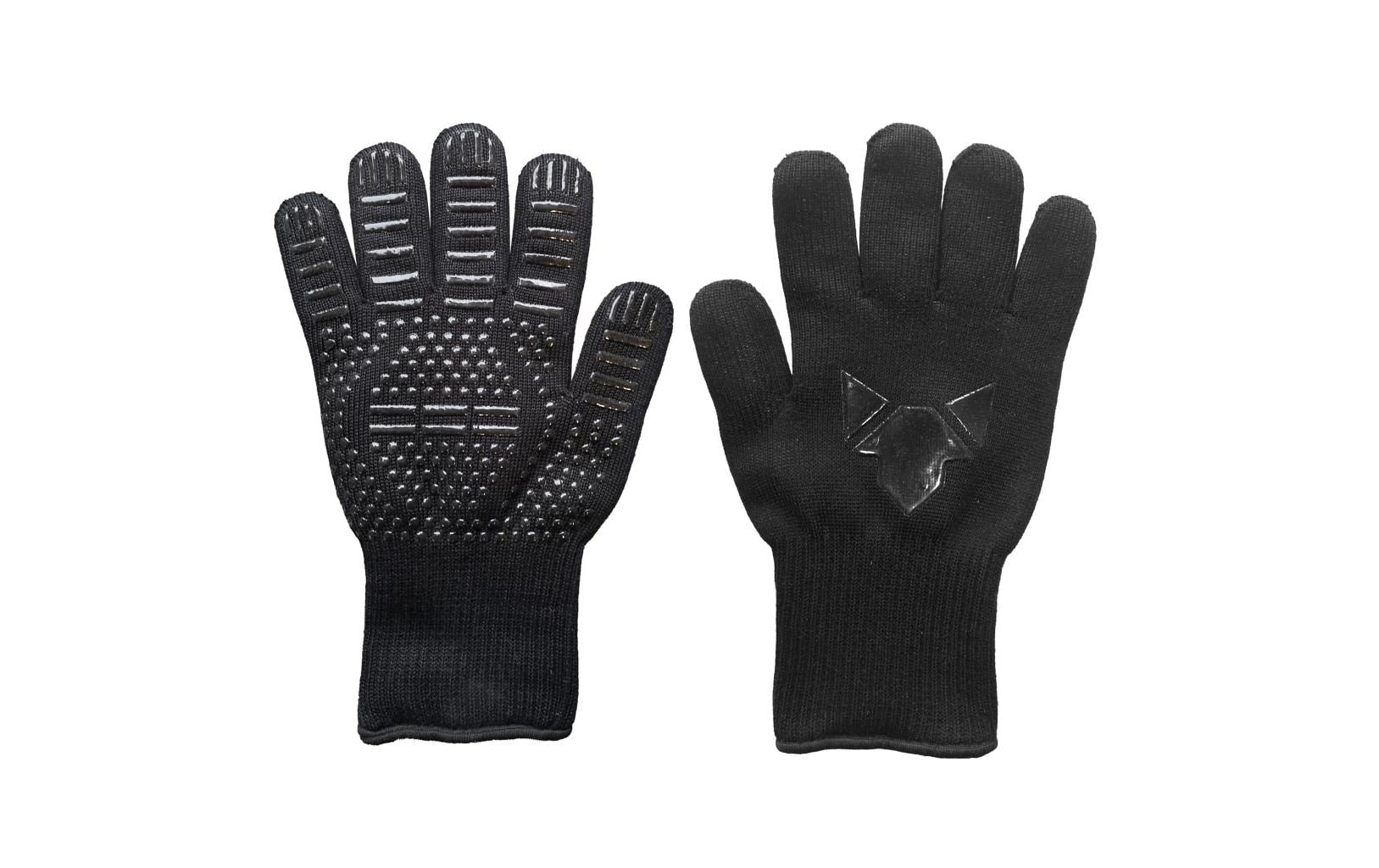 FENNEK Grillhandschuhe – Einheitsgrösse – Aramid/Silikon, Schwarz, Hitzebeständig bis 500 °C