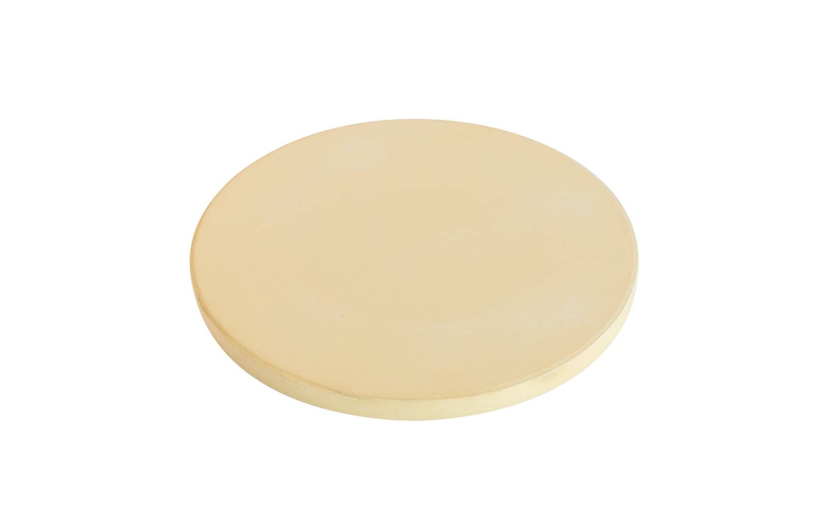 FENNEK Pizzastein Ø 32 × 2 cm, Cordierit, beige, für Holzkohle- und Gasgrills sowie Backofen