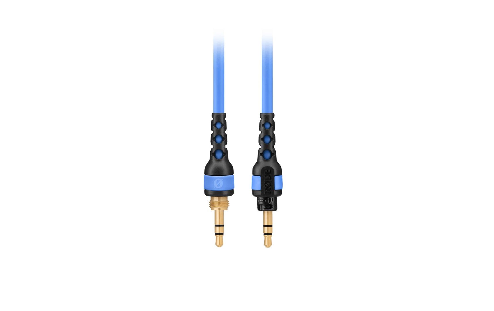 RØDE NTH-Cable12 – Adapterkabel – für NTH-100 – 3,5 mm Klinke auf 3,5 mm Klinke – 1,2 m – Blau