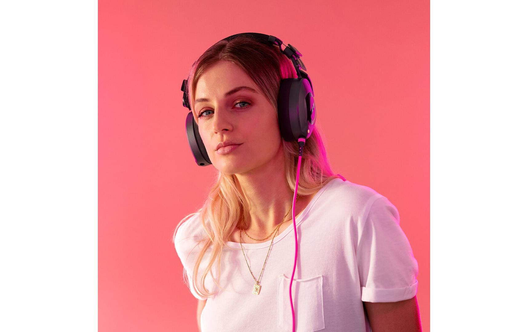 RØDE 3,5-mm-Klinkenkabel – Stecker zu Stecker – 2,4 m, 3-polig (TRS), Pink, für NTH-100
