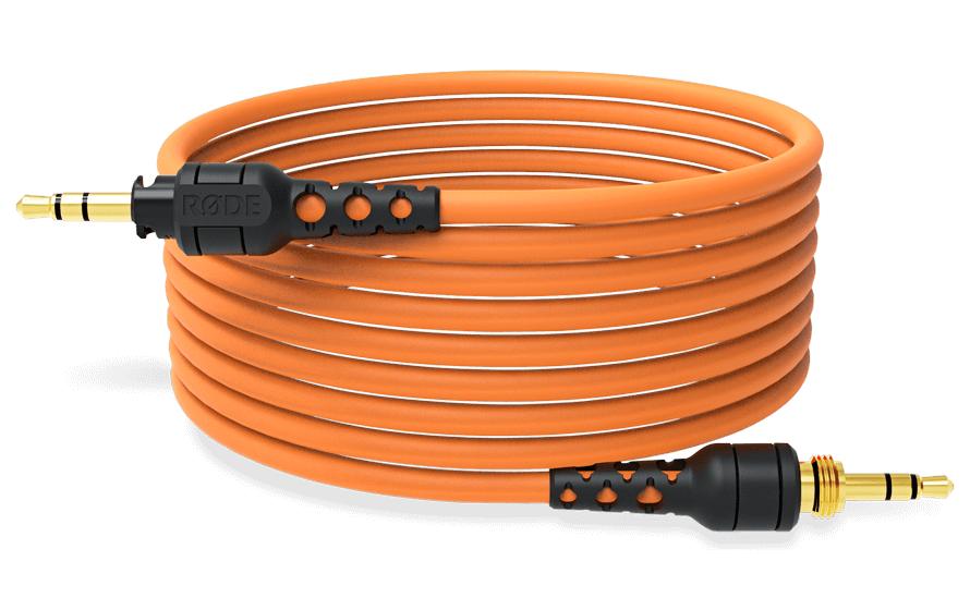 RØDE NTH-Cable24 – Anschlusskabel – für NTH-100 – 3,5 mm TRS auf 3,5 mm TRS – 2,4 m – orange