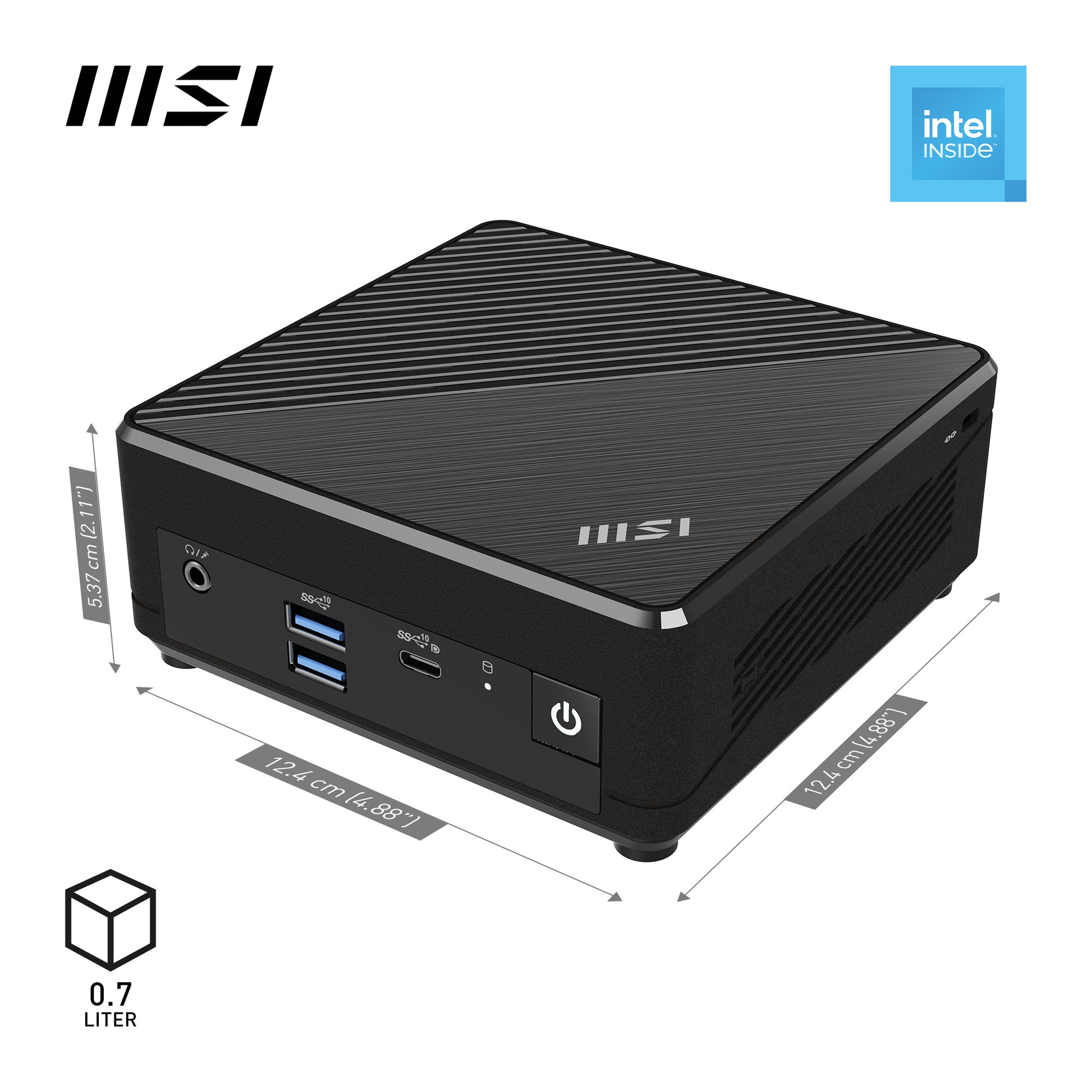 MSI Cubi N ADL-006DE Micro – Intel N200, 4 GB RAM, 128 GB SSD, Windows 11 Pro