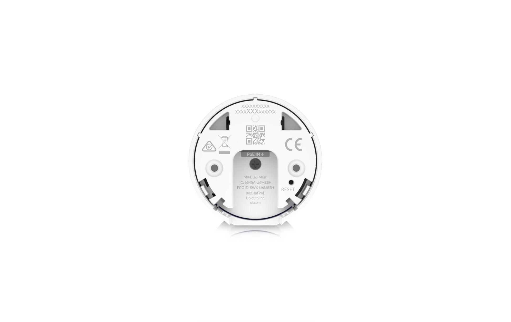 Ubiquiti U6-Mesh – Access Point – Wi‑Fi 6 (2,4/5 GHz), 4,8 Gbit/s, GbE, PoE, Wand/Decke