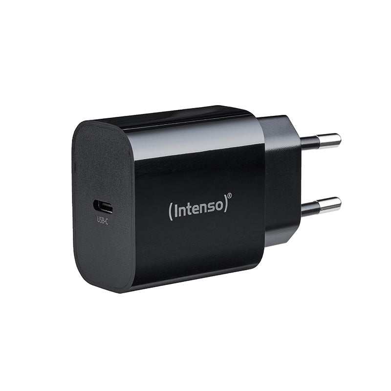 Intenso W20C USB-Ladegerät 20 W – USB-C×1 – für Smartphones und Tablets – Schwarz
