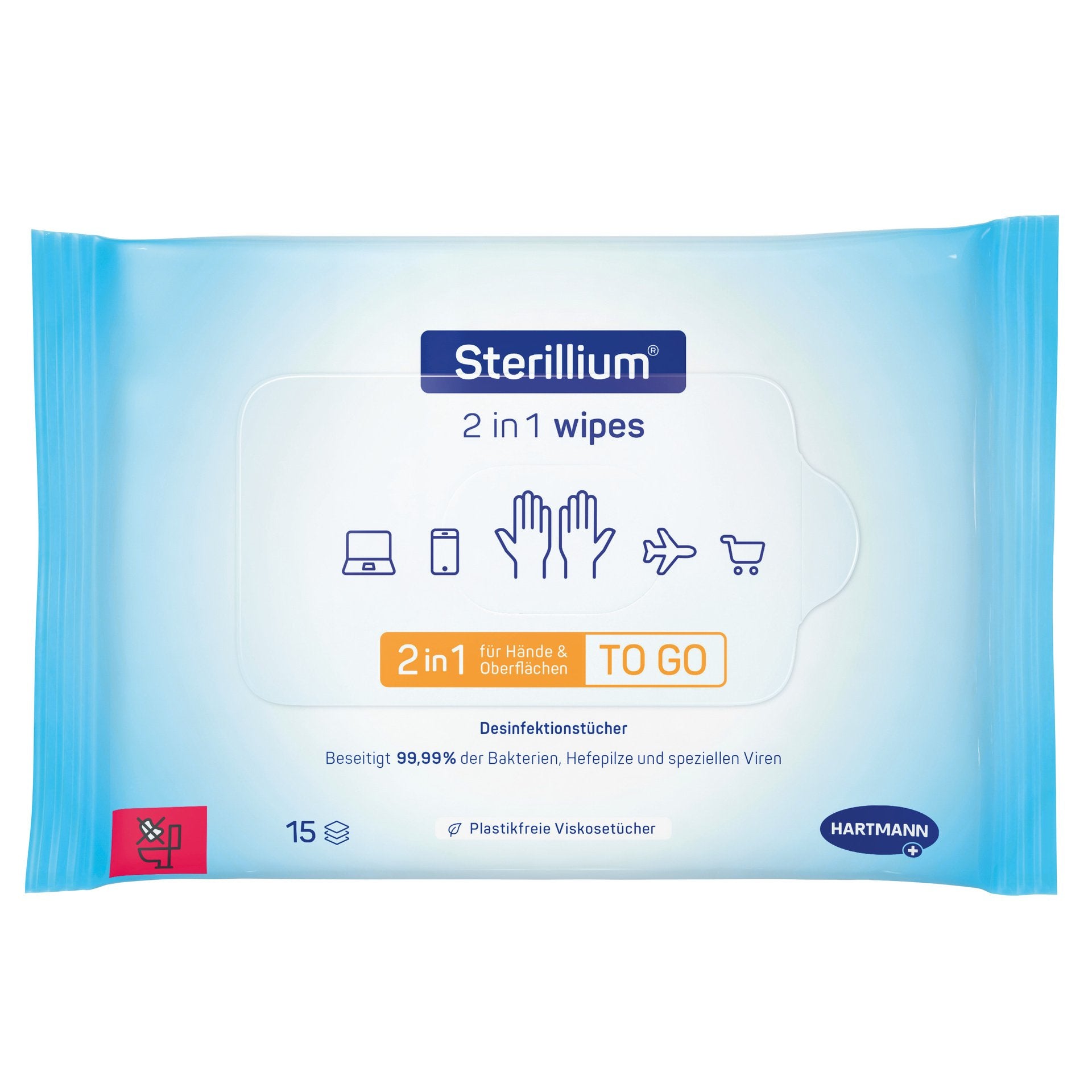 Sterillium Desinfektionstücher – alkoholhaltig – 15 Stk.