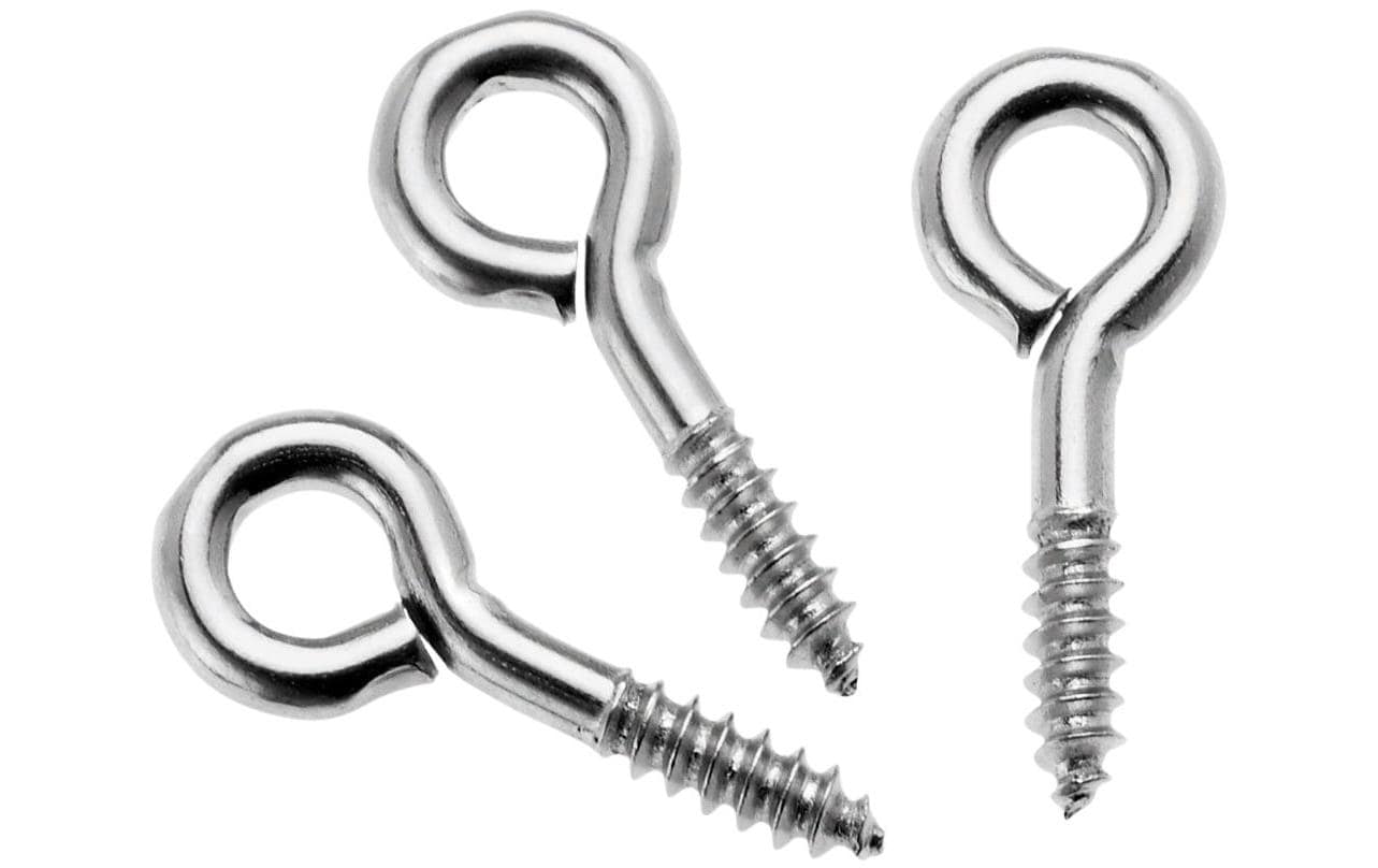 GLOREX Geschlossene Ringschrauben, verzinkt, 95 mm, ⌀ 55 mm, Set à 24 Stk