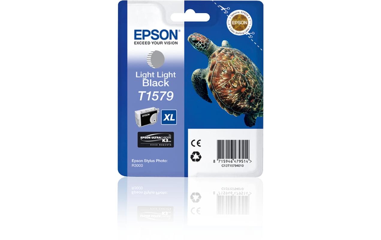 Epson Tintenpatrone T1579, Schwarz, 25,9 ml – für Tintenstrahldrucker/Multifunktionsgeräte