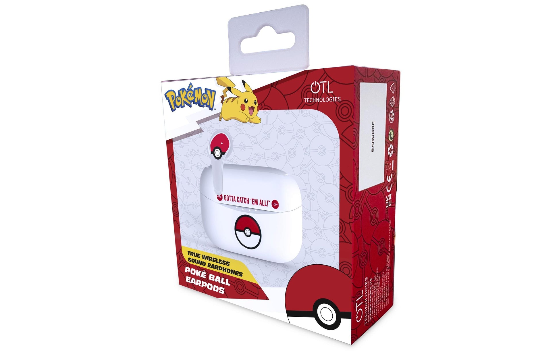 OTL Technologies Pokéball Earpods TWS In-Ear – Stereo, mit Ladecase, Weiss, BT 5.0
