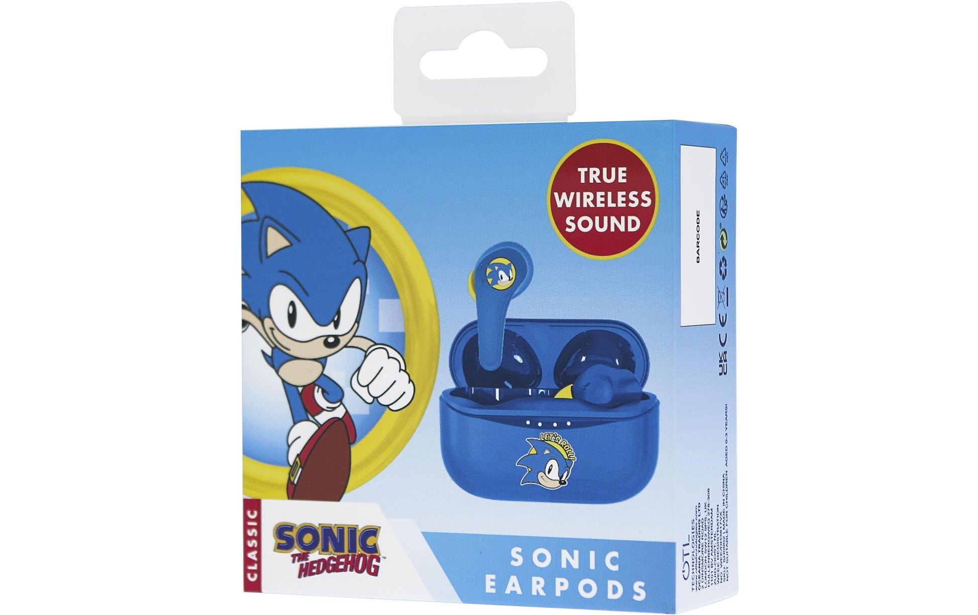 OTL Technologies OTL SEGA Sonic the Hedgehog TWS Earpods – True Wireless In-Ear Kopfhörer – Bluetooth 5.0 – Blau – bis 6 h
